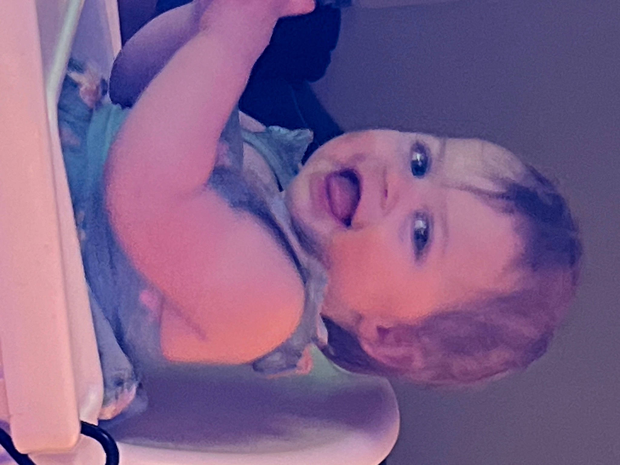 Octavia is registered to the contest to win money with this photo: arm, baby, cheek, chin, cloud, ear, eyebrow, eyelash, finger, gesture, happy, human_body, iris, jaw, lighting, lip, mouth, neck, nose, person