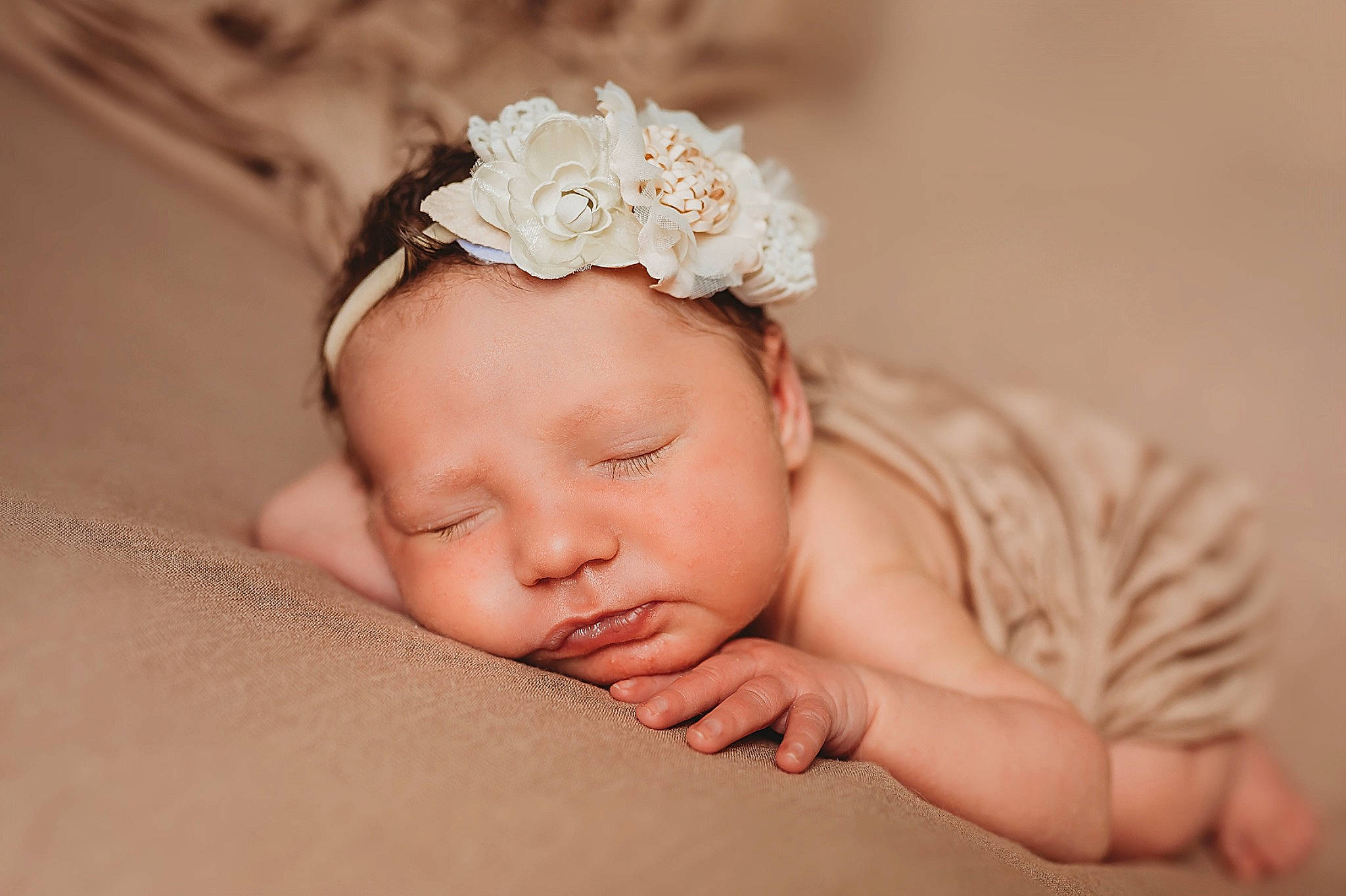 Willa is registered to the contest to win money with this photo: baby, baby_sleeping, child, crown, fashion_accessory, flower, hair_accessory, hand, headband, headgear, headpiece, person, photograph, photography, pink, skin, sleep, toddler