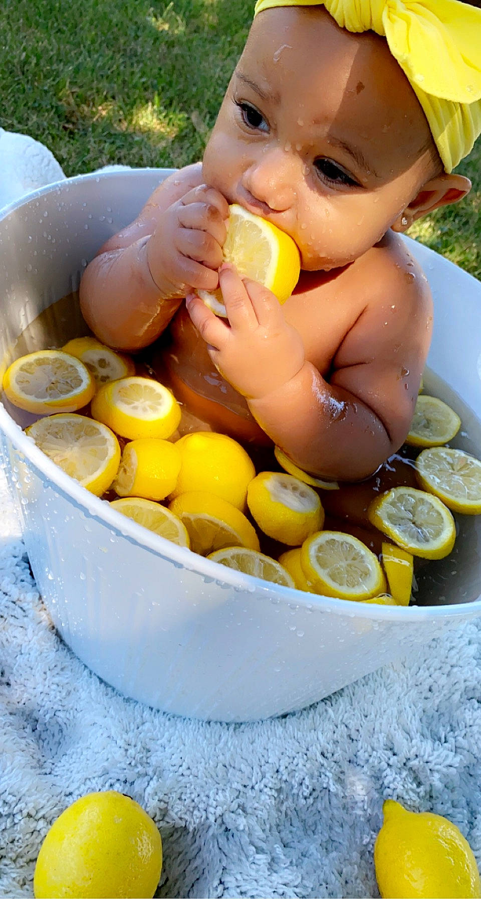 Ohanna joined the competition — help win amazing prizes! baby, child, citrus, doll, food, fruit, fun, grass, happy, ingredient, meyer_lemon, natural_foods, orange, people_in_nature, person, sweet_lemon, sweetness, tableware, toddler, toy