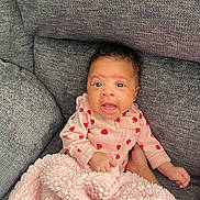 Kyla joined the competition — help win amazing prizes! baby, blanket, bodypart, clothing, couch, cushion, face, finger, furniture, hand, happy, head, homedecor, newborn, person, photography, portrait, quilt, sitting, smile