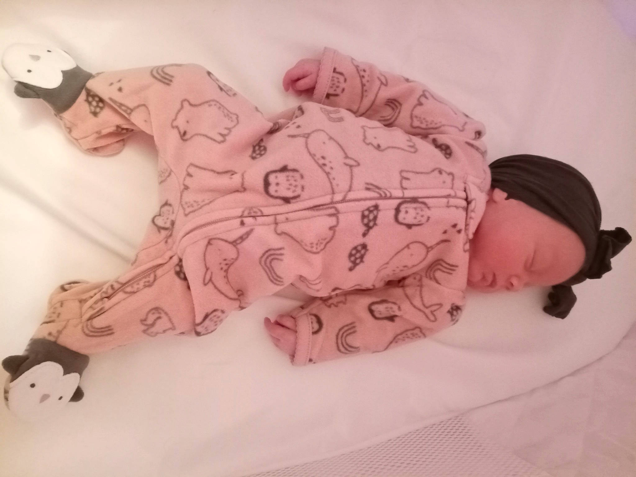 Kalyssa is registered to the contest to win money with this photo: art, baby, baby_products, baby_sleeping, baby_toddler_clothing, cap, carmine, comfort, font, pattern, pink, sleeve, stuffed_toy, sun_hat, sunglasses, tail, toddler, toy, wood, working_animal