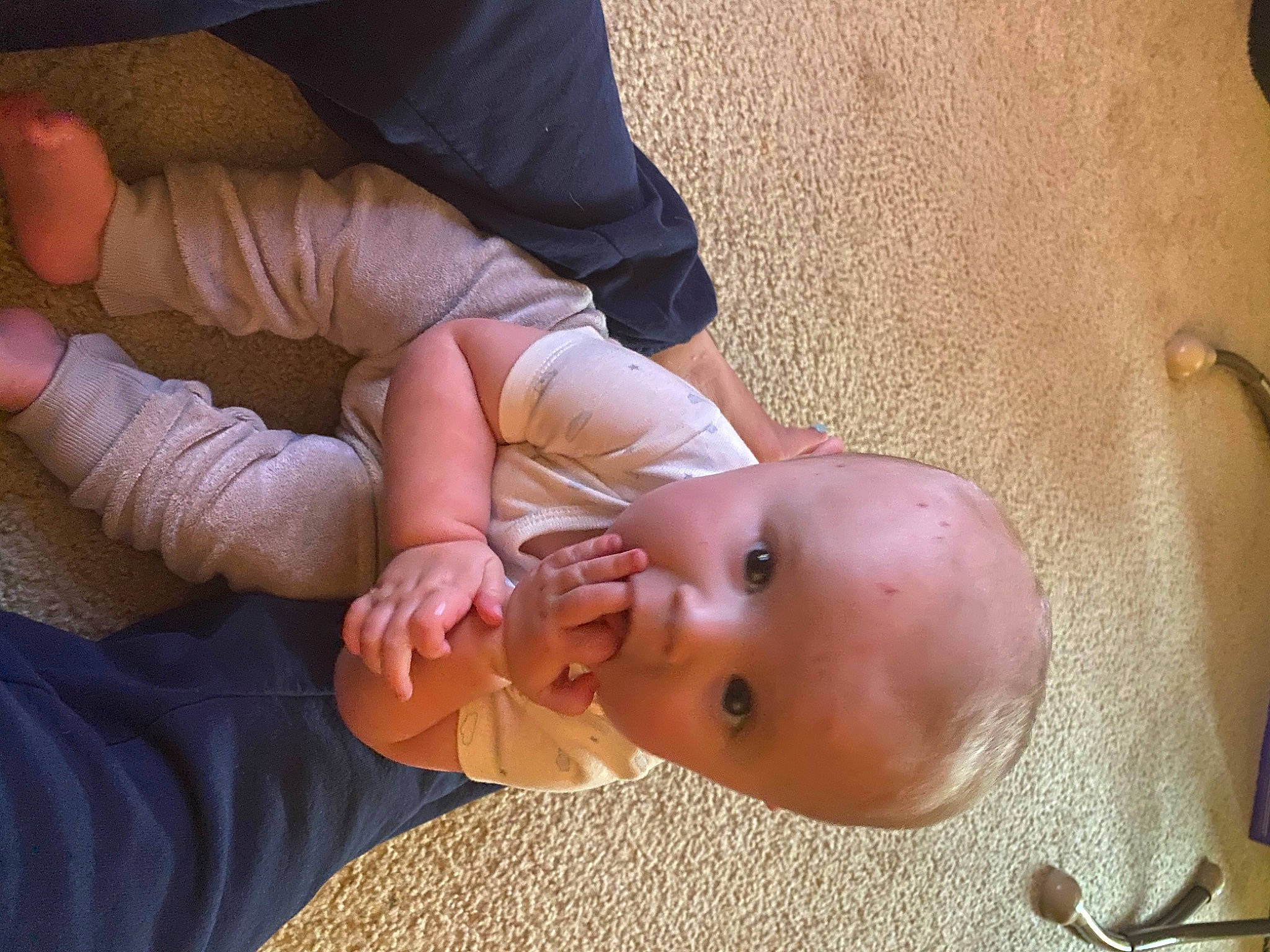 Camden joined the competition — help win amazing prizes! baby, cheek, child, ear, finger, hand, mouth, muscle, neck, nose, person, skin, surprise, thumb