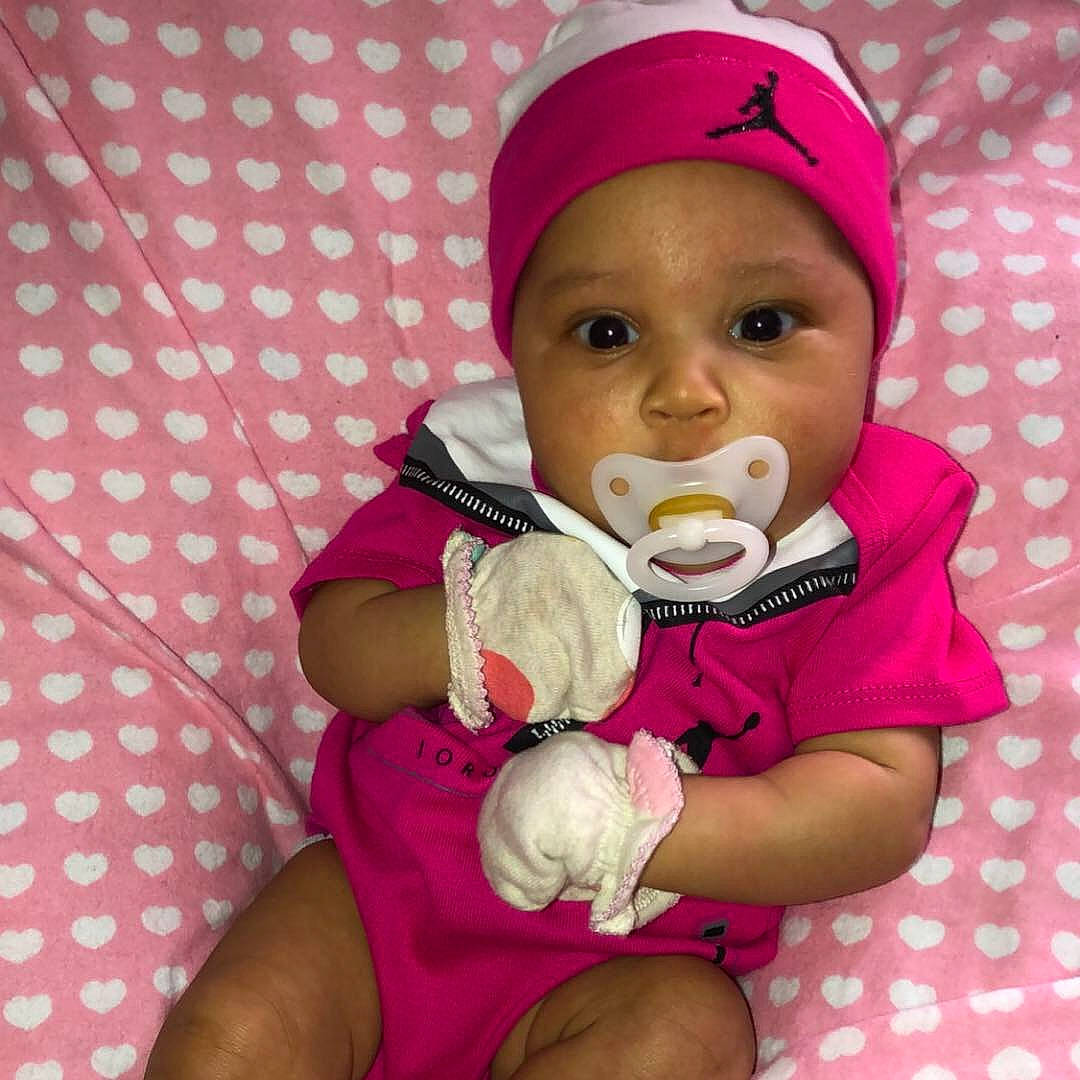 Stormee joined the competition — help win amazing prizes! cheek, child, girl, headgear, infant, magenta, mouth, person, pink, product, purple, skin, smile, toddler, toy