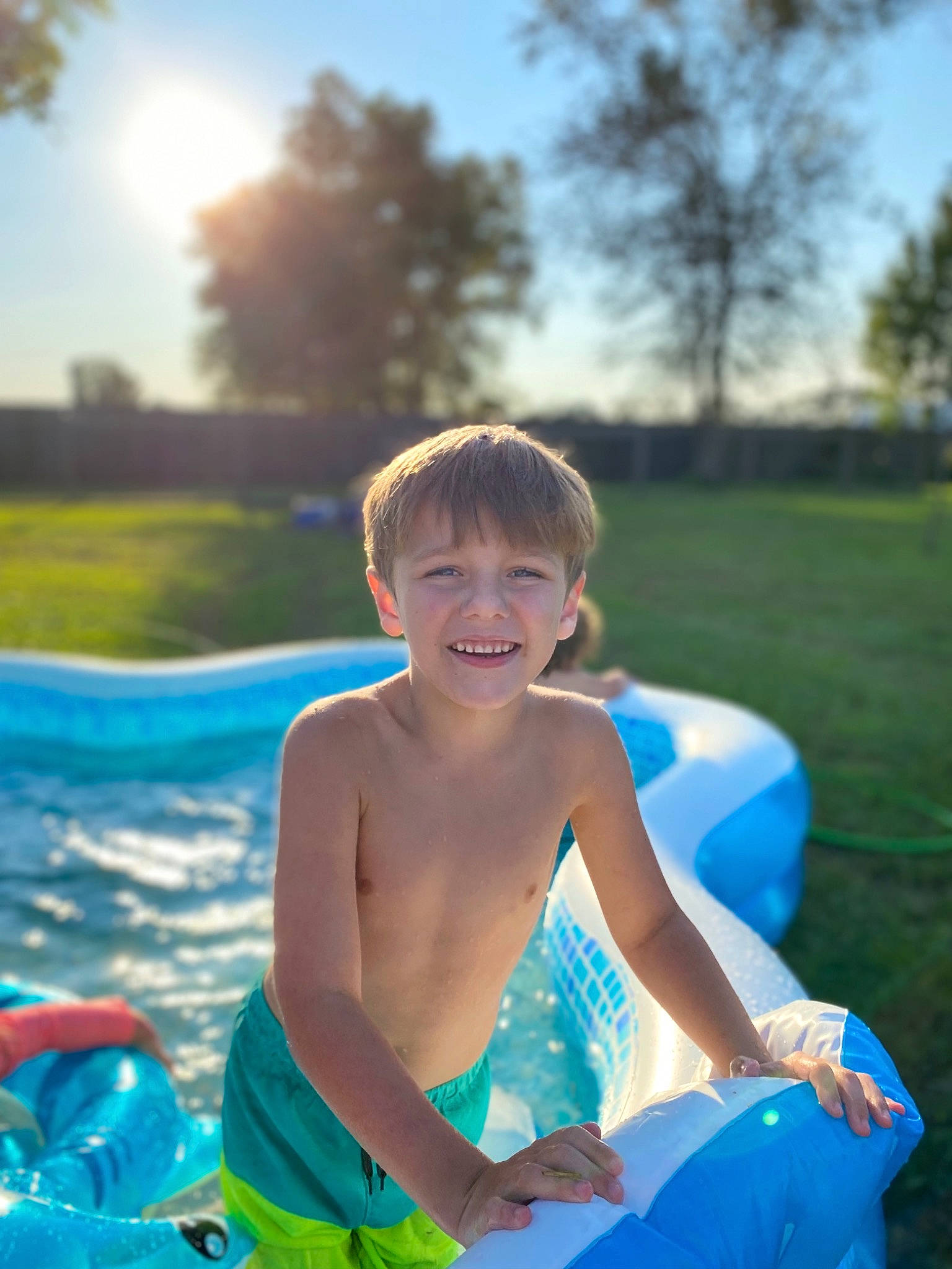 Paxton is registered to the contest to win money with this photo: blue, child, electric_blue, event, flash_photography, fun, grass, happy, joy, leisure, morning, nature, people_in_nature, person, photograph, recreation, sky, smile, summer, sunlight