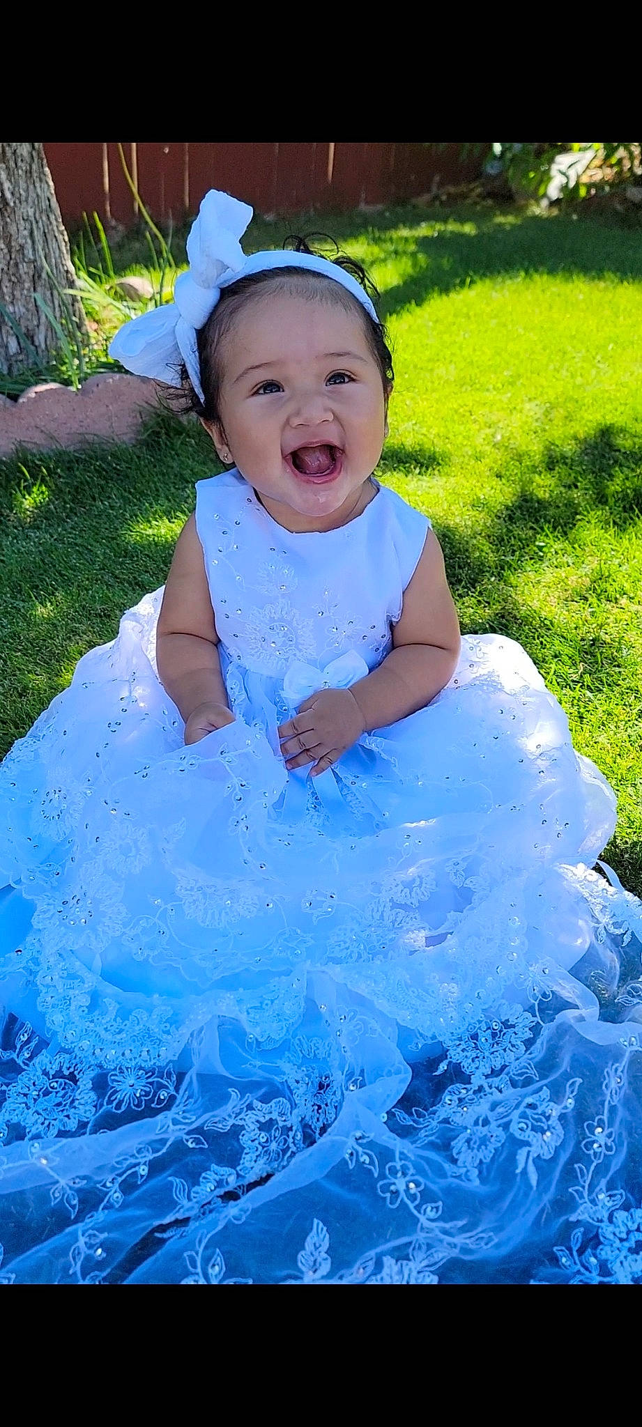 Paola joined the competition — help win amazing prizes! azure, baby, baby_toddler_clothing, beauty, dress, electric_blue, eye, face, flash_photography, fun, grass, happy, head, light, people_in_nature, person, photograph, pink, purple, smile