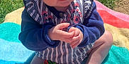 Aniyah joined the competition — help win amazing prizes! baby, backyard, clothing, dress, face, grass, head, lawn, nature, outdoors, pants, park, person, photography, plant, portrait, quilt, sitting, summer, yard