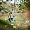 Mary Queen Jida joined the competition — help win amazing prizes! toddler, child, braids, bows, grass, flowers, outdoor, nature, greenery, sitting, cute, young_child, daylight, portrait, dress, curious, playing, soft_focus, peaceful, garden