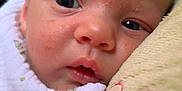 Bellamy joined the competition — help win amazing prizes! baby, newborn, close_up, face, blanket, plush_toy, soft_toy, infant, resting, indoors, cute, expression, skin, head, person, child, portrait, sleepy, young, cozy