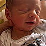 Bellamy is registered to the contest to win money with this photo: newborn, baby, sleeping, infant, face, onesie, clothing, hand, person, closeup, cute, peaceful, skin, mouth, ear, head, portrait, indoor, soft_light, rest