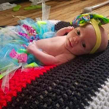 Kinleigh joined the competition — help win amazing prizes! baby, baby_products, blanket, child, costume, crochet, headgear, play, product, toddler