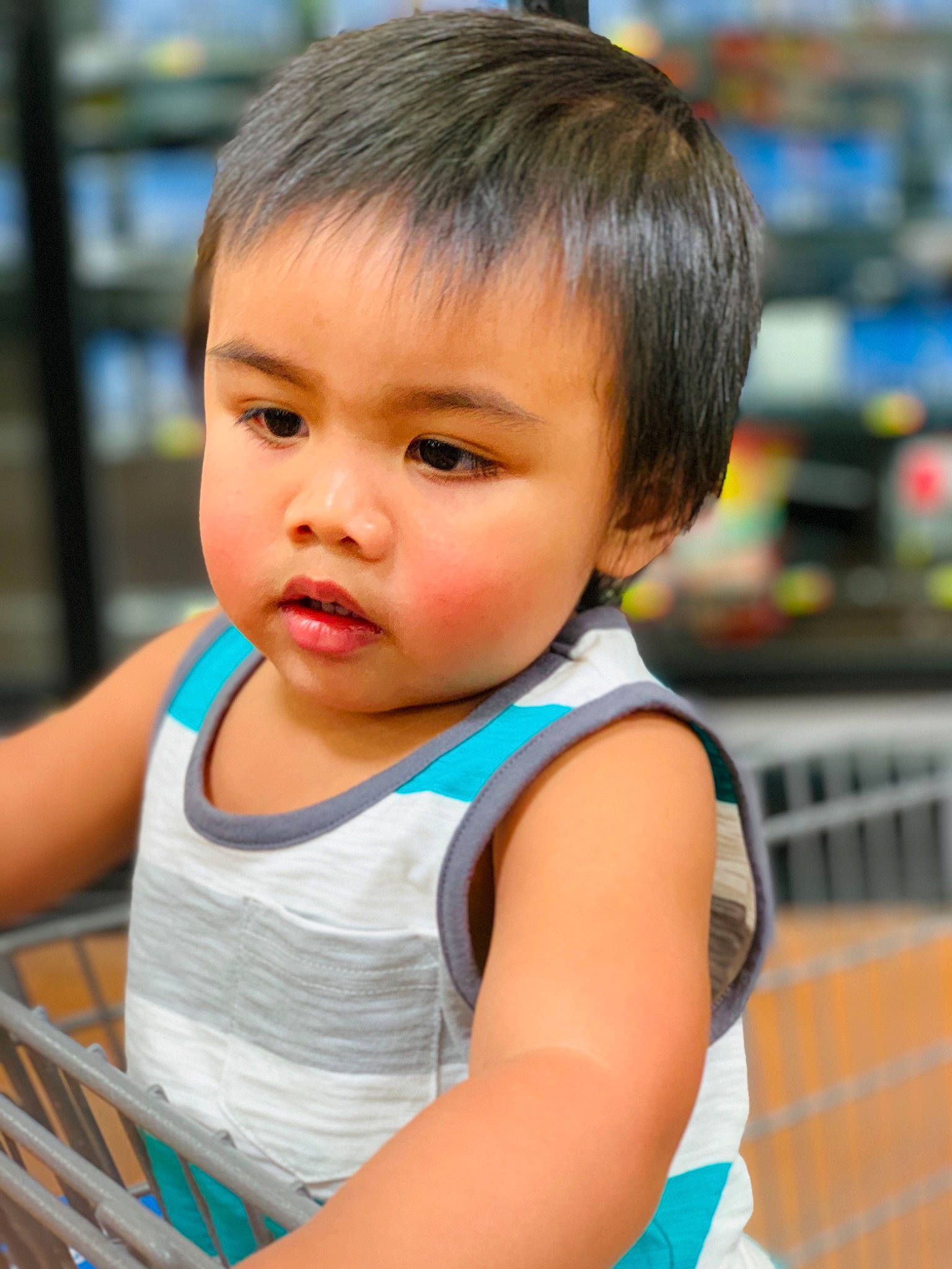 Marco is registered to the contest to win money with this photo: baby, beauty, cheek, child, chin, eye, face, leisure, nose, person, skin, smile, toddler, vacation