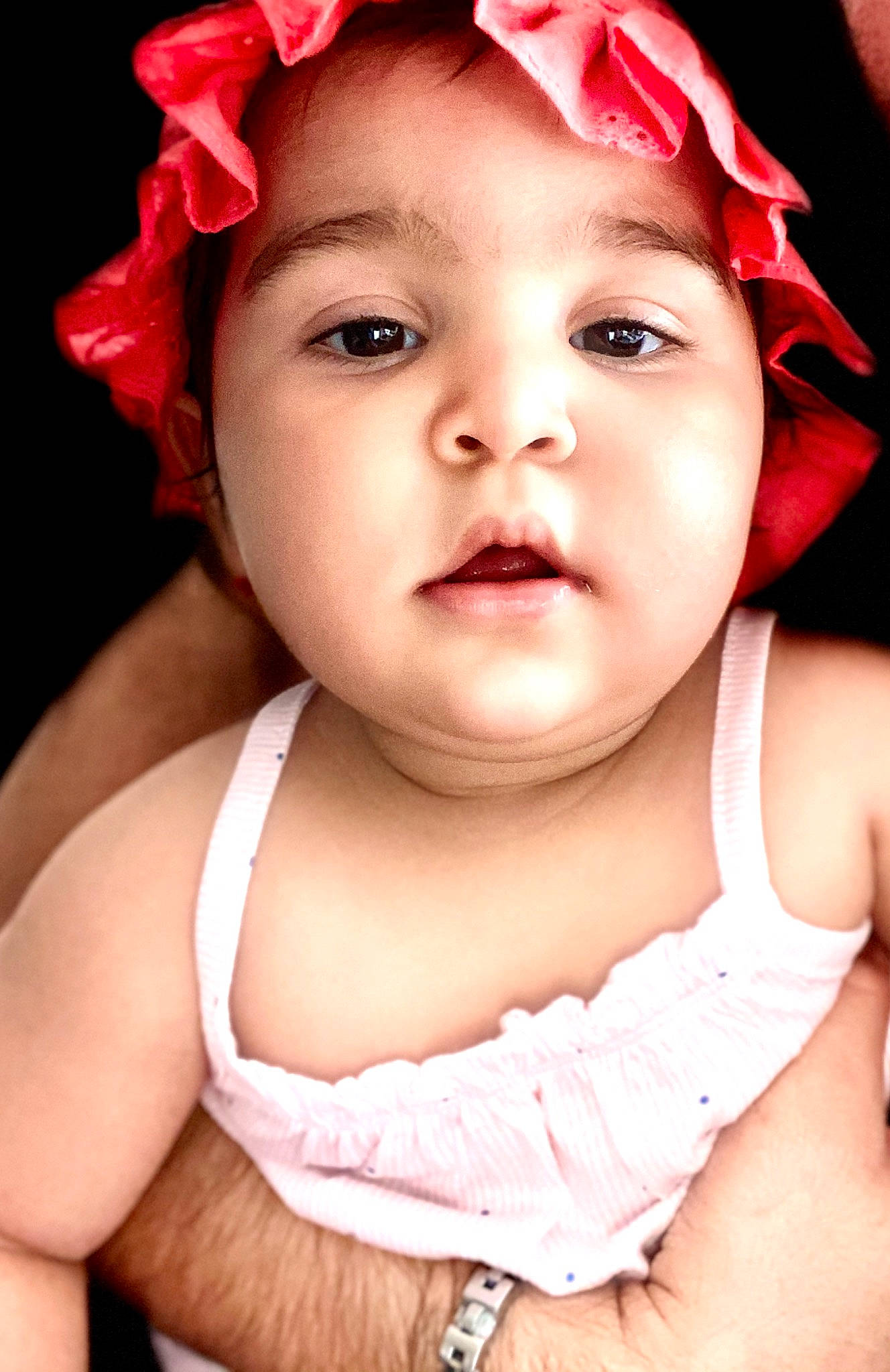 Manuela a rejoint le concours — aidez-le/la à gagner de superbes lots ! baby, beauty, cheek, child, child_model, chin, face, fashion_accessory, hair_accessory, headband, headgear, lip, person, photography, pink, portrait, portrait_photography, skin, smile, toddler