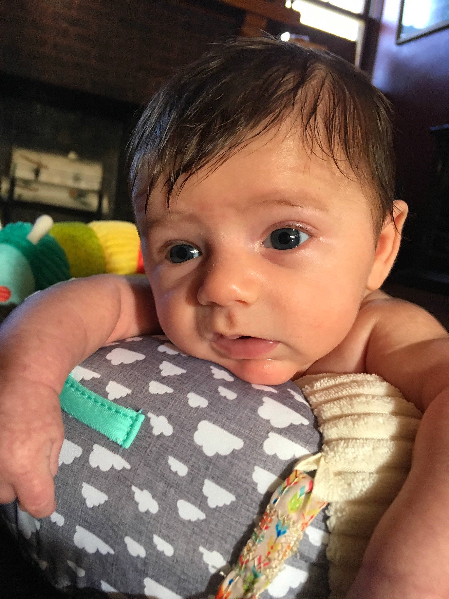 Arian joined the competition — help win amazing prizes! baby, cheek, child, eye, face, finger, forehead, head, iris, nose, person, skin, smile, toddler