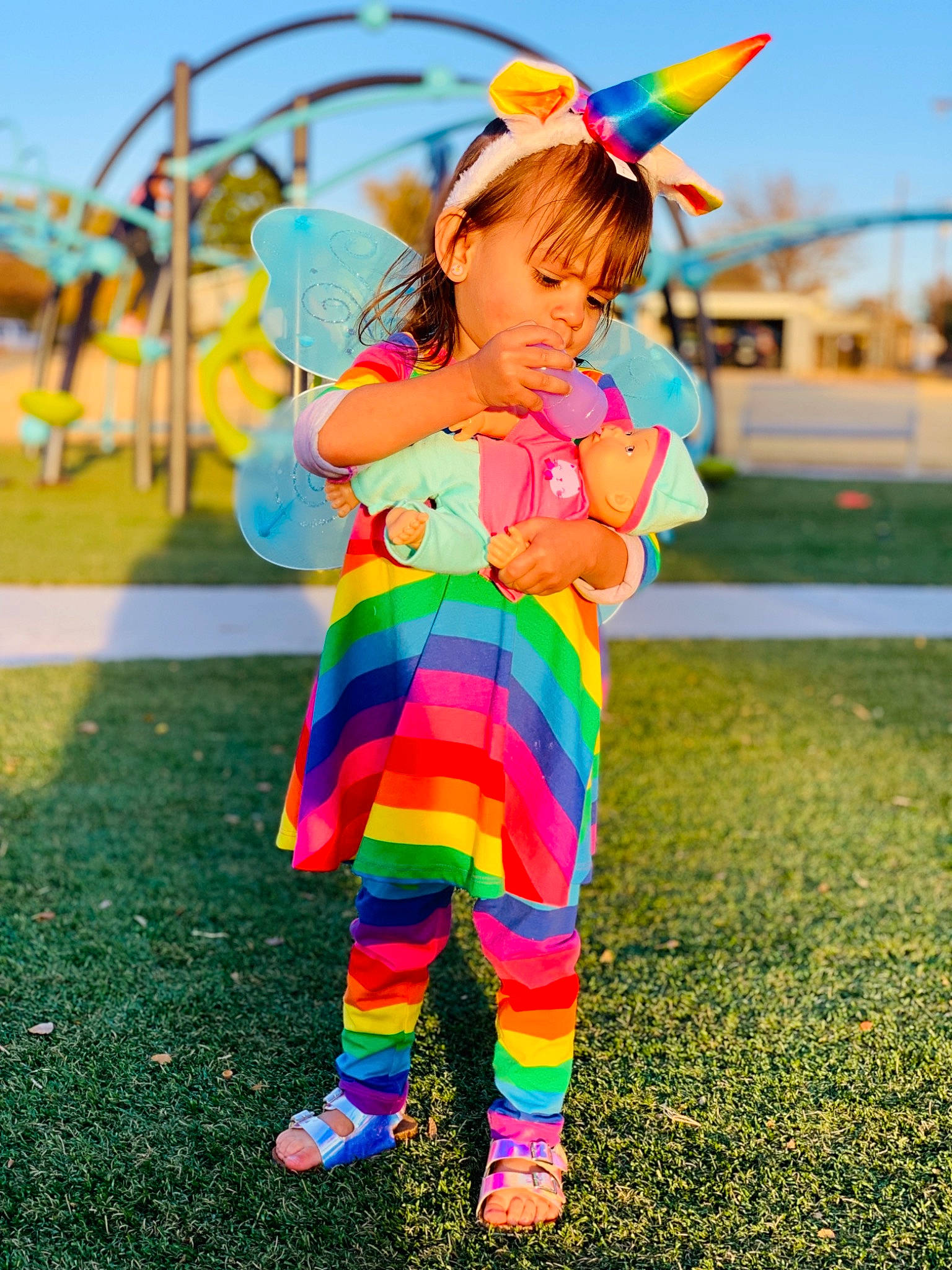 Divinity joined the competition — help win amazing prizes! child, costume, fawn, fun, grass, green, happy, person, photography, plant, play, playground, recreation, summer, toddler, wheel, yellow