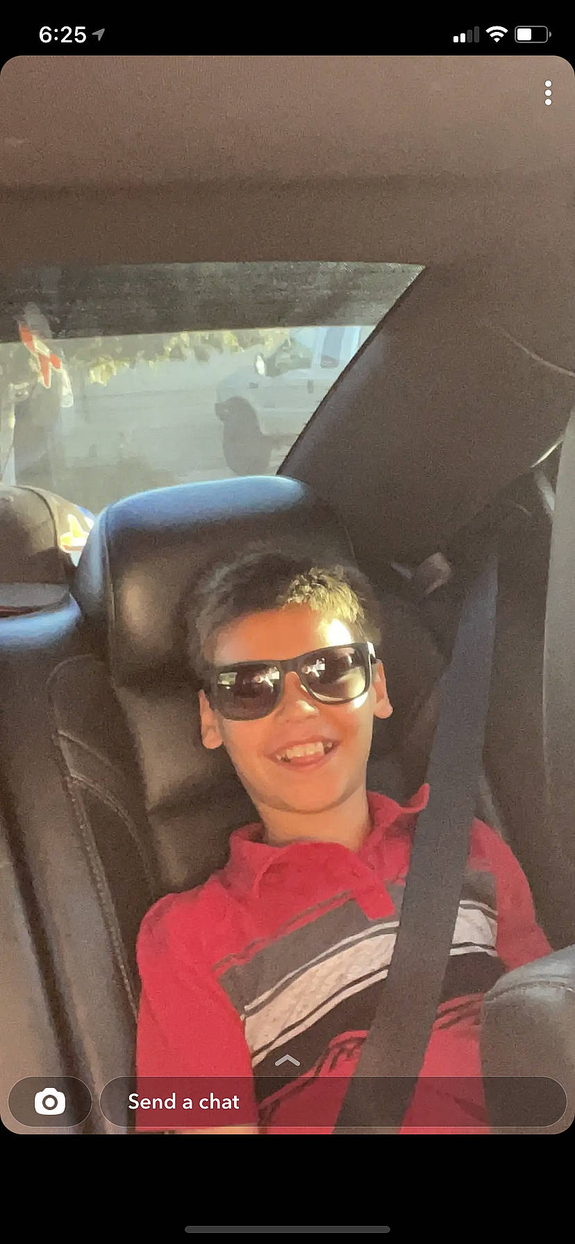 Luis is registered to the contest to win money with this photo: auto_part, automotive_design, automotive_exterior, automotive_mirror, black_hair, car_seat, car_seat_cover, cool, eyewear, glasses, goggles, head_restraint, joy, motor_vehicle, person, personal_luxury_car, seat_belt, smile, sunglasses, vehicle