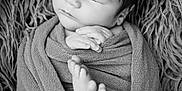 Henry joined the competition — help win amazing prizes! baby, newborn, sleeping, swaddled, blanket, feet, hands, cozy, soft, texture, portrait, monochrome, black_and_white, peaceful, infant, cute, closeup, wrapped, rest, child