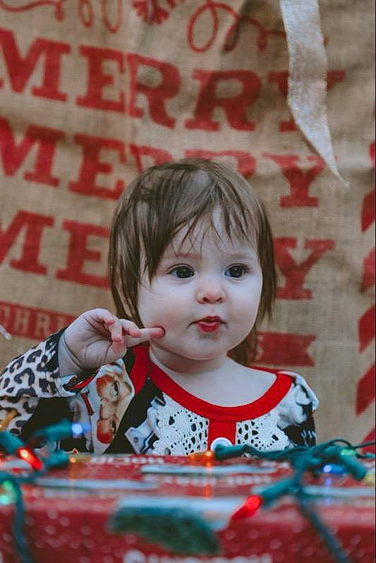 Marceline joined the competition — help win amazing prizes! baby_toddler_clothing, beauty, cheek, child, event, eye, facial_expression, fun, hairstyle, happy, head, pattern, person, red, sitting, skin, sleeve, snapshot, sweetness, t_shirt