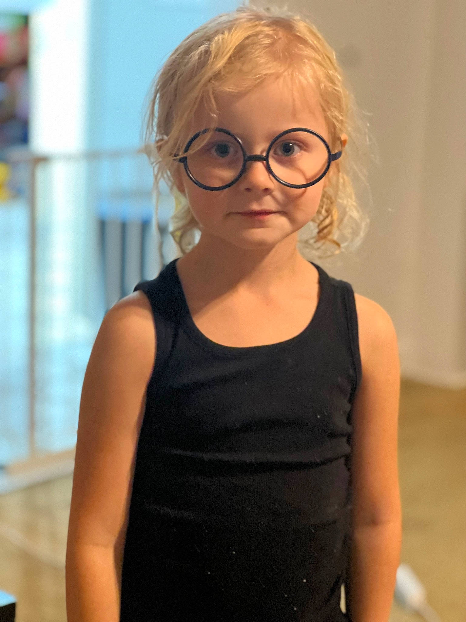 Katerina joined the competition — help win amazing prizes! blond, brown_hair, cocktail_dress, day_dress, electric_blue, eyewear, fashion_design, flash_photography, glasses, hair, happy, lip, pattern, person, shoulder, sleeve, sleeveless_shirt, t_shirt, toddler, vision_care