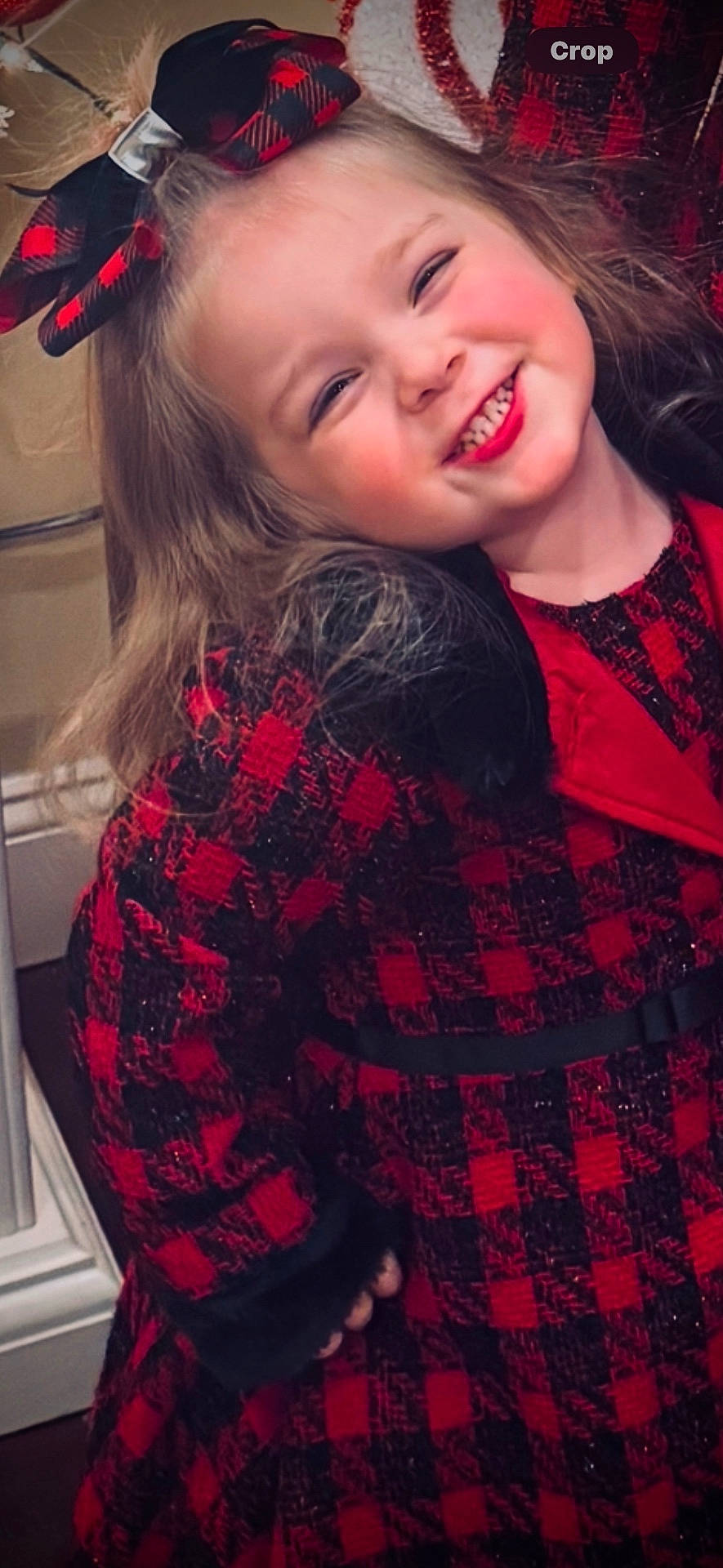 Lucy joined the competition — help win amazing prizes! accessories, blouse, bodypart, child, clothing, coat, dress, face, female, girl, happy, head, jacket, laughing, mouth, person, photography, portrait, smile, teeth