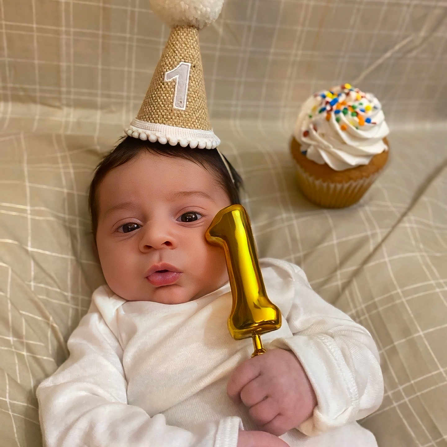 Jason S. is registered to the contest to win money with this photo: baby, birthdaycake, blade, cake, clothing, cream, dessert, face, food, fun, hat, head, icecream, icing, party, people, person, photography, portrait, razor