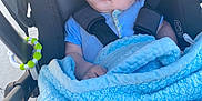 Asher joined the competition — help win amazing prizes! baby, infant, stroller, blanket, blue, hat, sleeping, child, outdoor, shade, clothing, baby_carrier, comfort, peaceful, cute, resting, seatbelt, toy_ring, sun_hat, relaxation