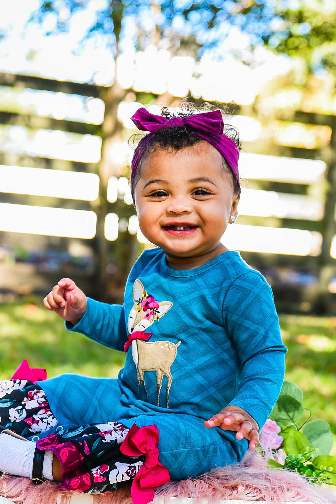 Londyn is registered to the contest to win money with this photo: baby, baby_toddler_clothing, child, dress, event, fun, grass, hairstyle, happy, joy, leisure, magenta, people_in_nature, person, pink, recreation, sleeve, smile, spring, summer