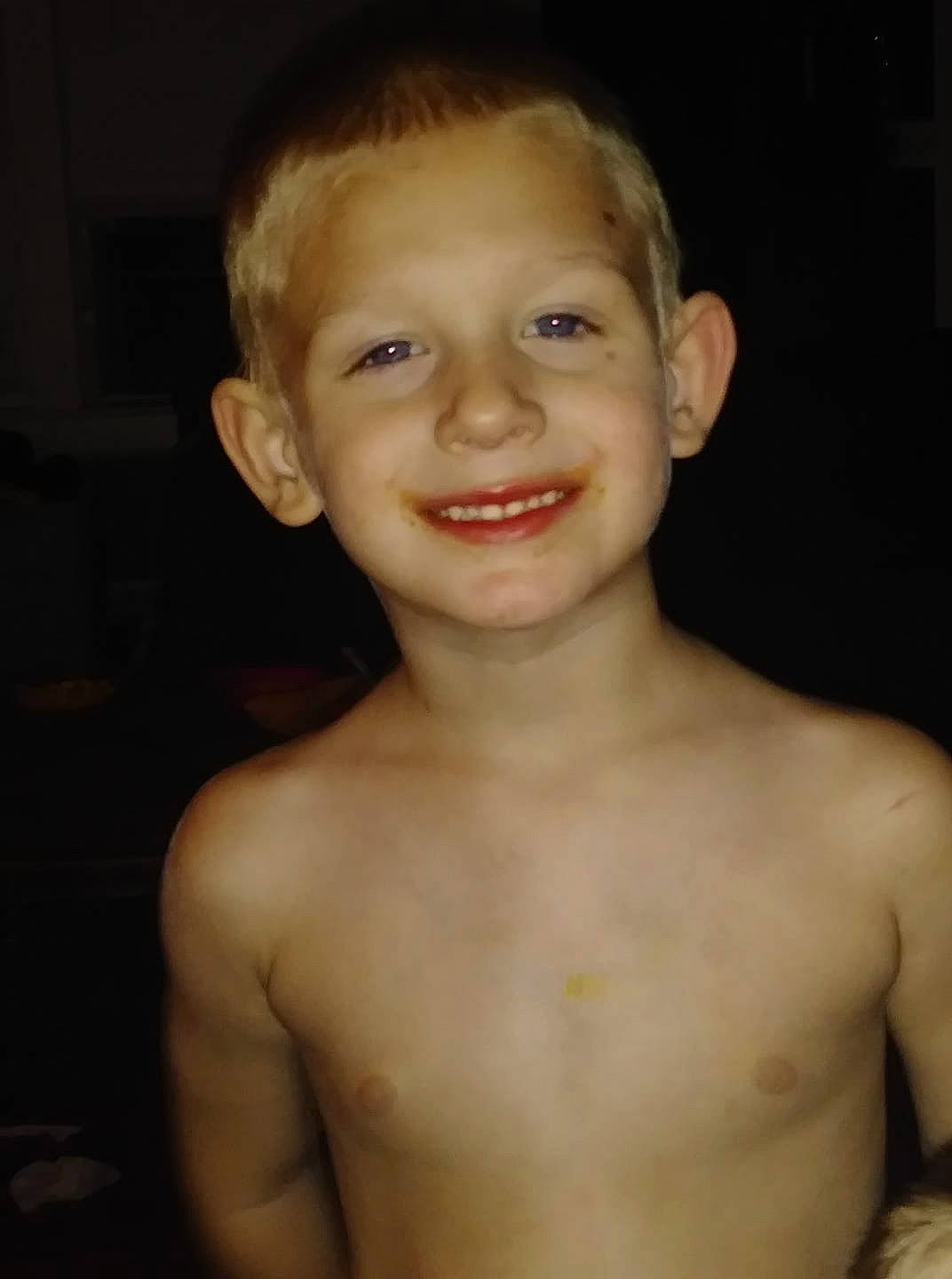 Jayden joined the competition — help win amazing prizes! arm, barechested, cheek, chest, child, chin, eyebrow, face, facial_expression, forehead, hair, hairstyle, head, joy, lip, male, muscle, nose, person, shoulder