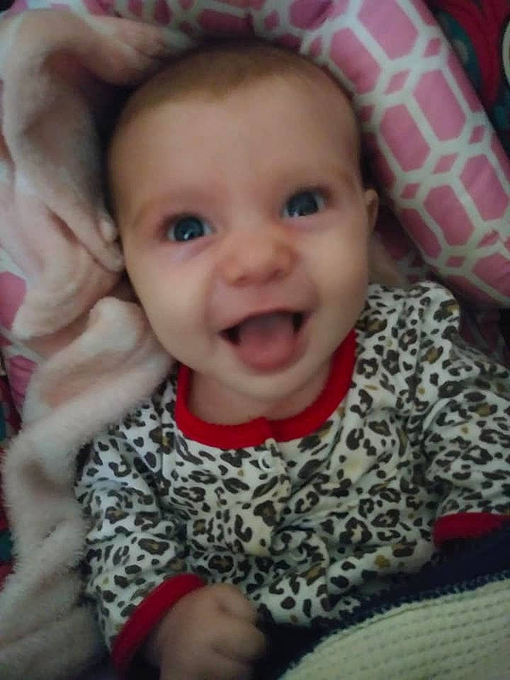 Jenna joined the competition — help win amazing prizes! baby, baby_making_funny_faces, beauty, cheek, child, chin, eye, eyebrow, face, facial_expression, forehead, fun, head, lip, mouth, nose, person, pink, skin, smile