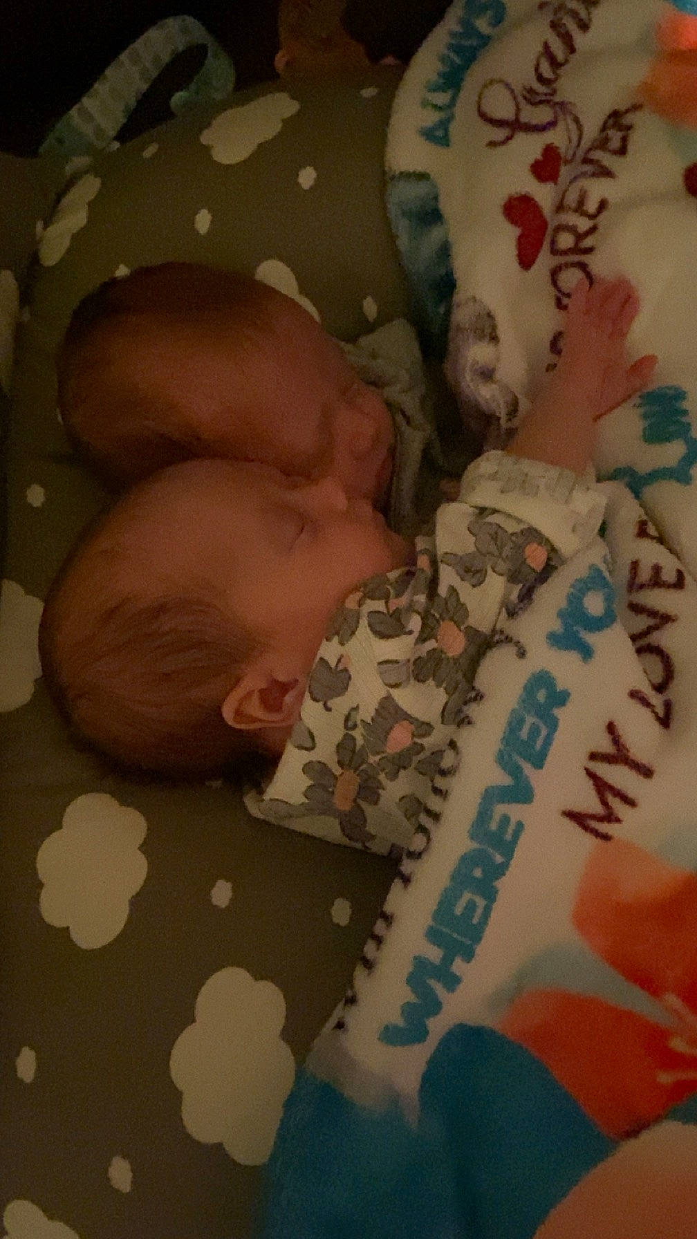 Skye And Sylvie is registered to the contest to win money with this photo: baby, baby_products, baby_safety, baby_sleeping, baby_toddler_clothing, bedding, bedtime, brown, child, comfort, finger, font, linens, nap, pattern, person, room, sleep, toddler