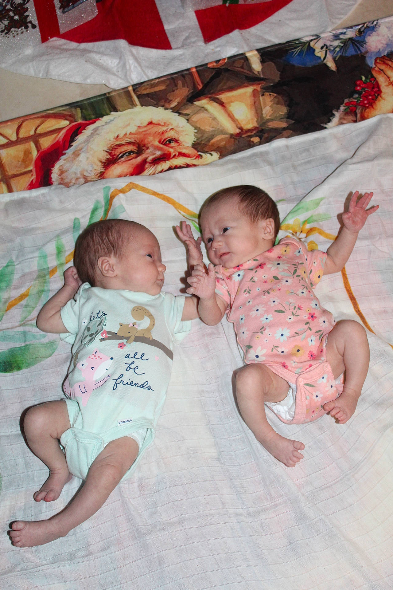 Skye And Sylvie is registered to the contest to win money with this photo: baby, baby_products, baby_toddler_clothing, bedding, cheek, child, comfort, facial_expression, fun, happy, human, human_body, leg, linens, mouth, person, pink, sitting, skin, t_shirt