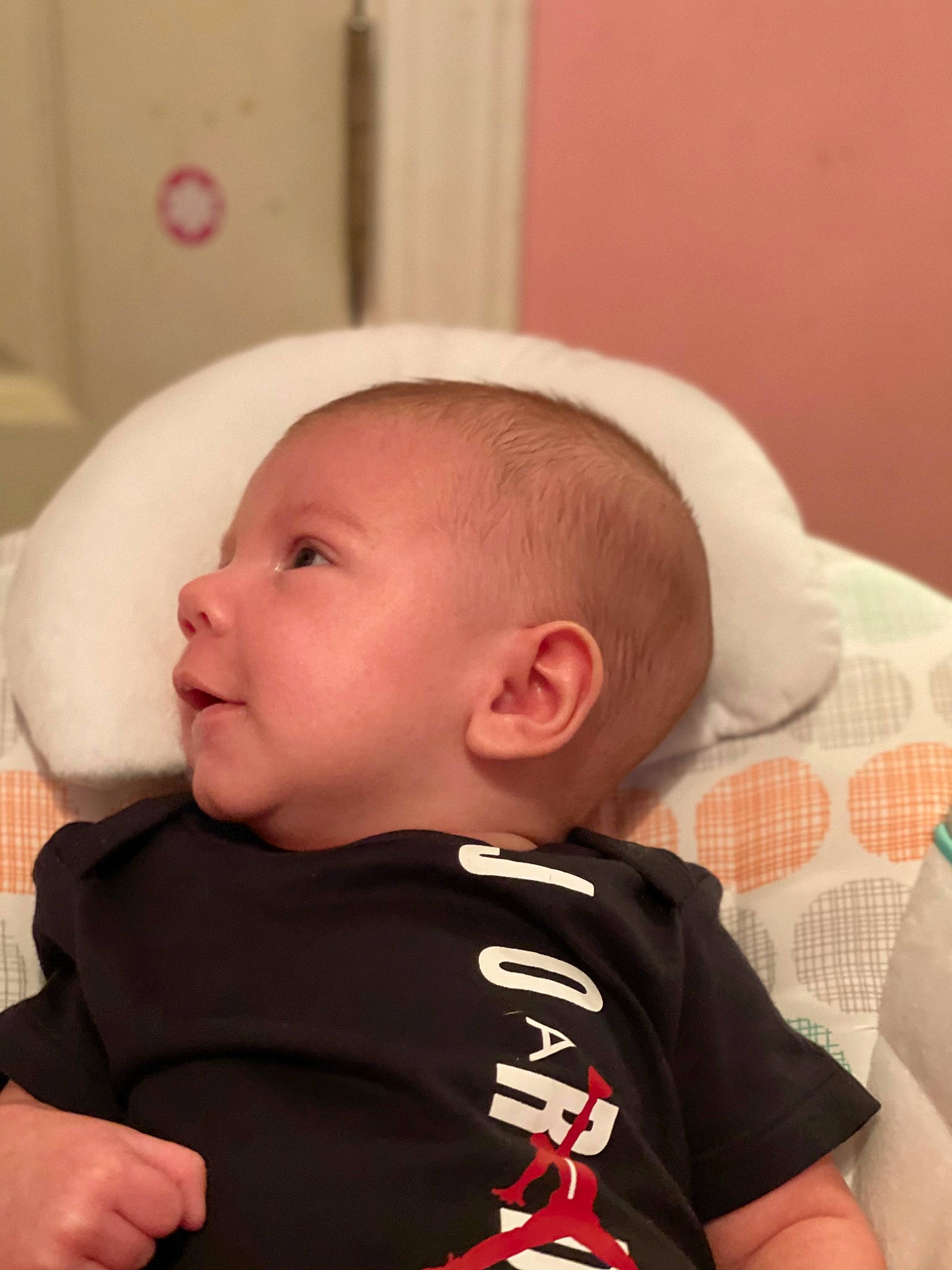 Benson joined the competition — help win amazing prizes! baby, baby_products, baby_toddler_clothing, carmine, cheek, child, comfort, ear, elbow, eyebrow, eyelash, mouth, neck, nose, person, room, sitting, skin, sleeve, t_shirt