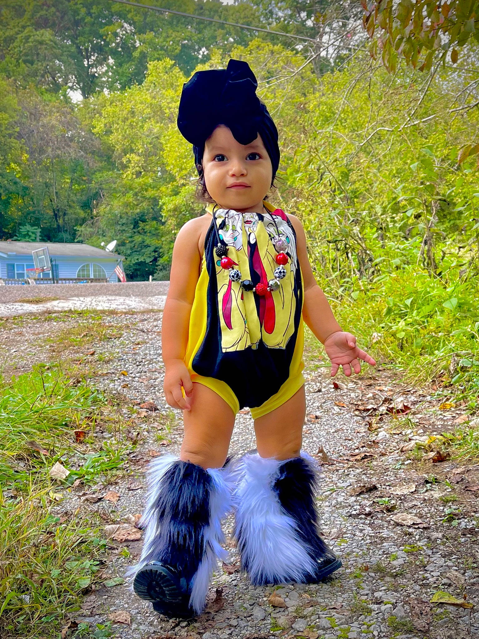 Esmeralda joined the competition — help win amazing prizes! arm, baby_toddler_clothing, costume, electric_blue, fun, grass, happy, headwear, human_leg, leisure, magenta, people_in_nature, person, plant, sitting, sleeve, sportswear, t_shirt, thigh, toddler