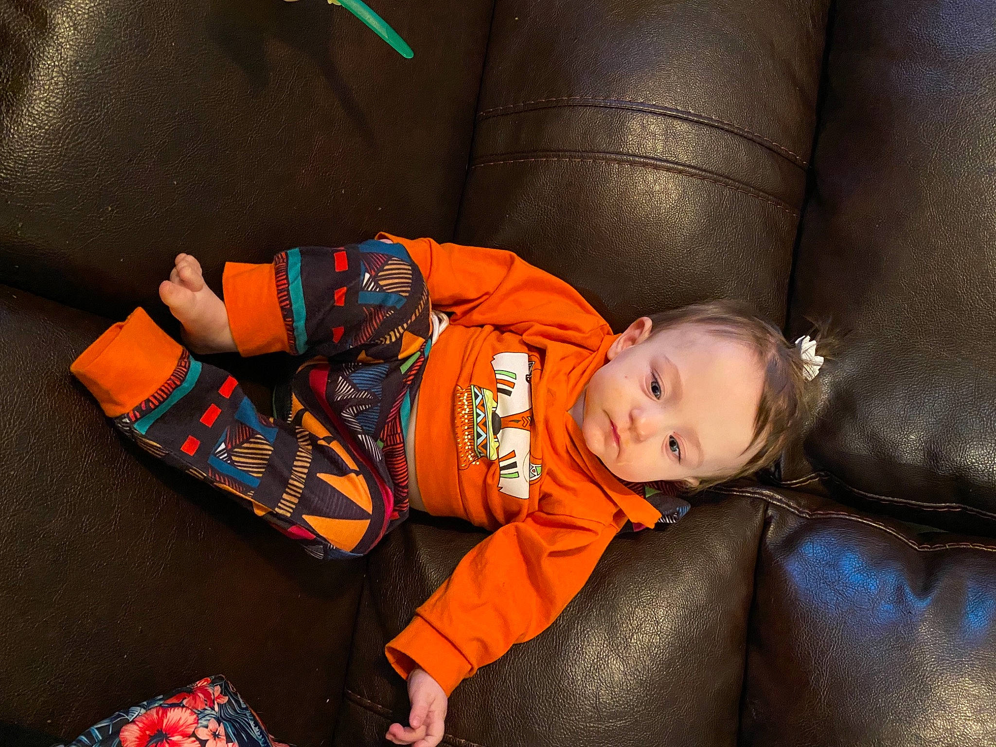 Serena joined the competition — help win amazing prizes! baby, baby_products, baby_toddler_clothing, car_seat, carmine, child, comfort, couch, flooring, fun, lap, nap, orange, person, personal_protective_equipment, room, sitting, thigh, toddler, tree