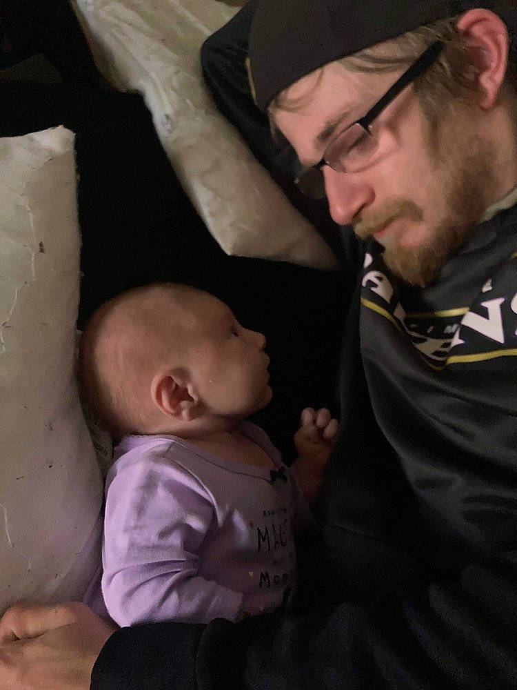 Alaina joined the competition — help win amazing prizes! abdomen, baby, baby_products, baby_toddler_clothing, baseball_cap, beard, cap, cheek, child, comfort, eye, eyewear, face, fun, headwear, mouth, organ, person, sitting, skin