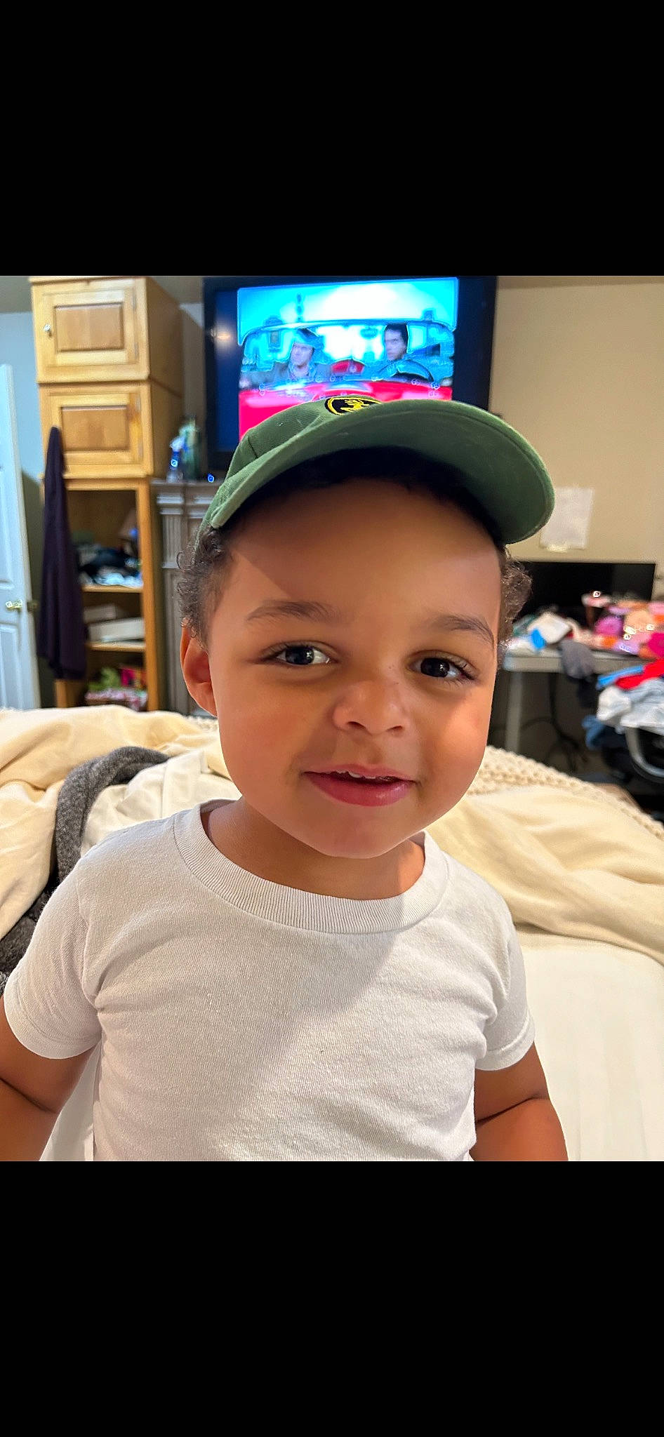 Brandon joined the competition — help win amazing prizes! baby, baseball_cap, cap, cheek, child, cool, cricket_cap, ear, elbow, eyelash, fashion_accessory, fun, happy, headwear, joy, person, personal_protective_equipment, room, sleeve, standing