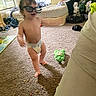 Chase joined the competition — help win amazing prizes! toddler, child, diaper, sunglasses, carpet, cereal, toy, plush, bed, window, fan, clothing, messy_room, indoor, person, furniture, living_room, playful, movement, home