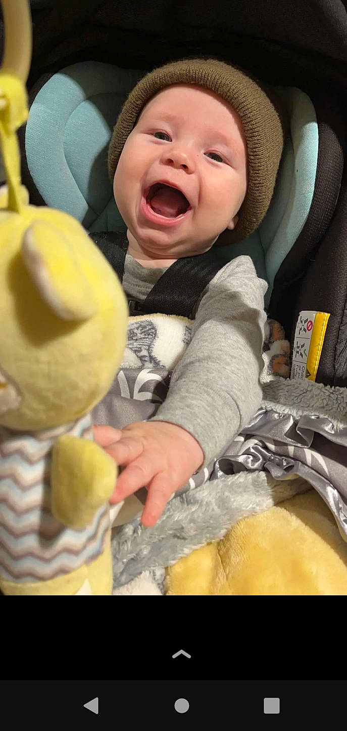 Beckett joined the competition — help win amazing prizes! architecture, baby, babylaughing, baseballcap, beanie, bed, blanket, bodypart, bonnet, building, cap, car, car_interior, carseat, clothing, coat, costume, couch, crib, cushion