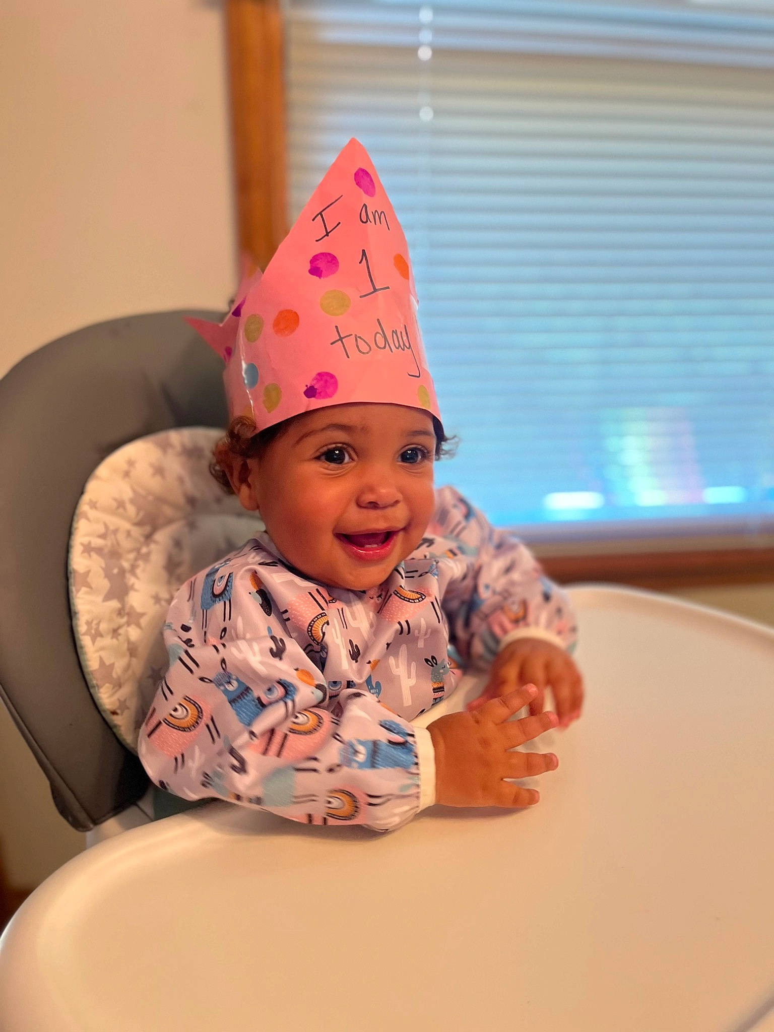 Jaelynn joined the competition — help win amazing prizes! birthday, birthday_party, cap, child, cone, costume_hat, event, fashion_accessory, fun, happy, headgear, headwear, leisure, magenta, party_hat, party_supply, person, pink, smile, toddler