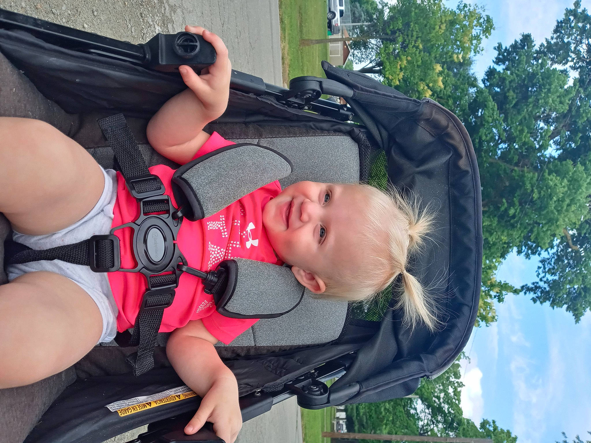 Nova Rae joined the competition — help win amazing prizes! auto_part, automotive_exterior, baby, baby_products, baby_toddler_clothing, carmine, fun, grass, human_leg, joy, leisure, lifejacket, motor_vehicle, person, personal_protective_equipment, recreation, sky, smile, thigh, toddler