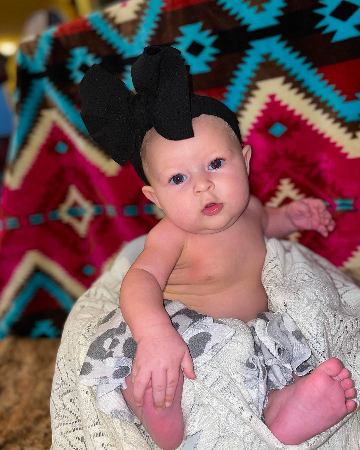 Cashlynn joined the competition — help win amazing prizes! baby, baby_toddler_clothing, cap, child, costume_hat, ear, event, eye, fashion_accessory, fun, happy, hat, head, headwear, linens, magenta, pattern, person, pink, skin