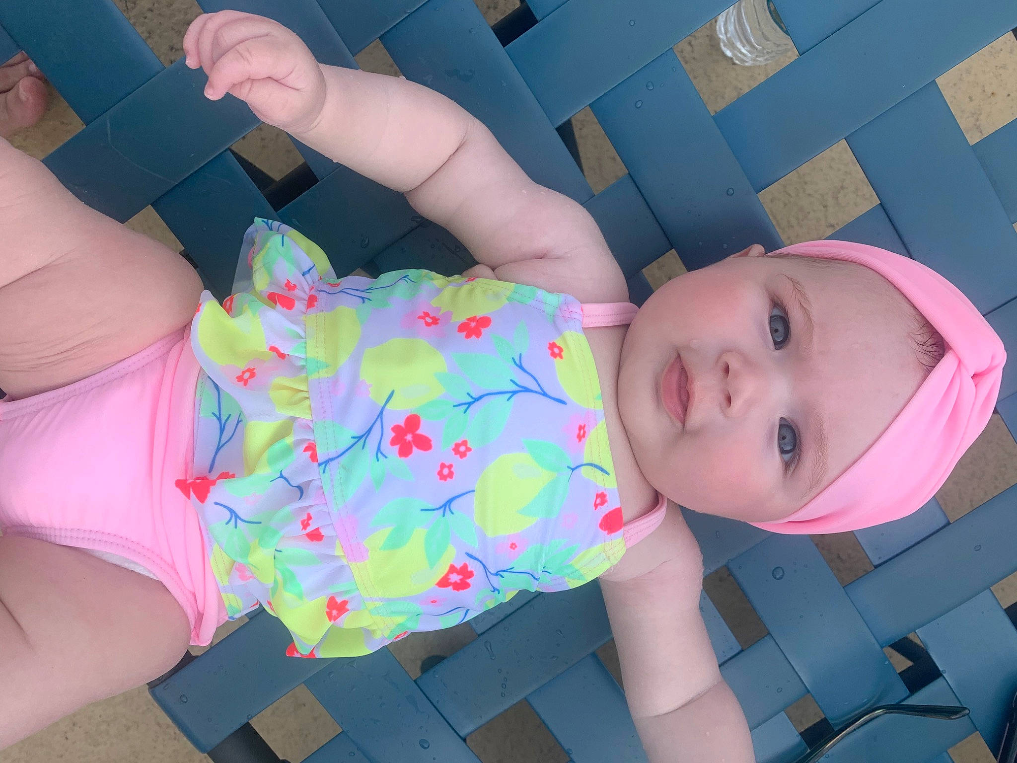 Athena joined the competition — help win amazing prizes! baby_toddler_clothing, child, elbow, finger, fun, gesture, headwear, human_body, joint, knee, leg, lip, mouth, neck, person, pink, product, skin, textile, thigh