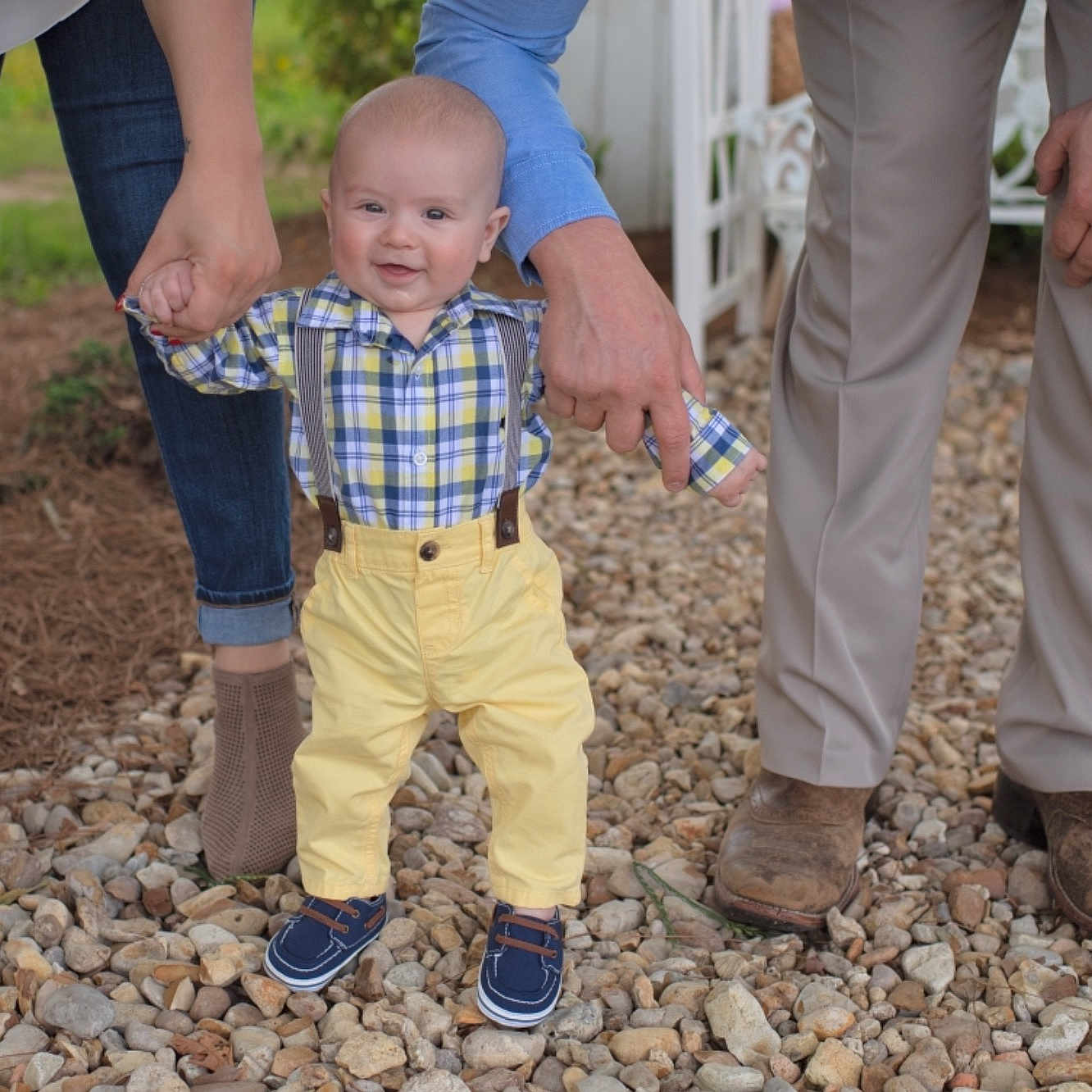 Watson joined the competition — help win amazing prizes! adaptation, child, fun, jeans, person, soil, toddler
