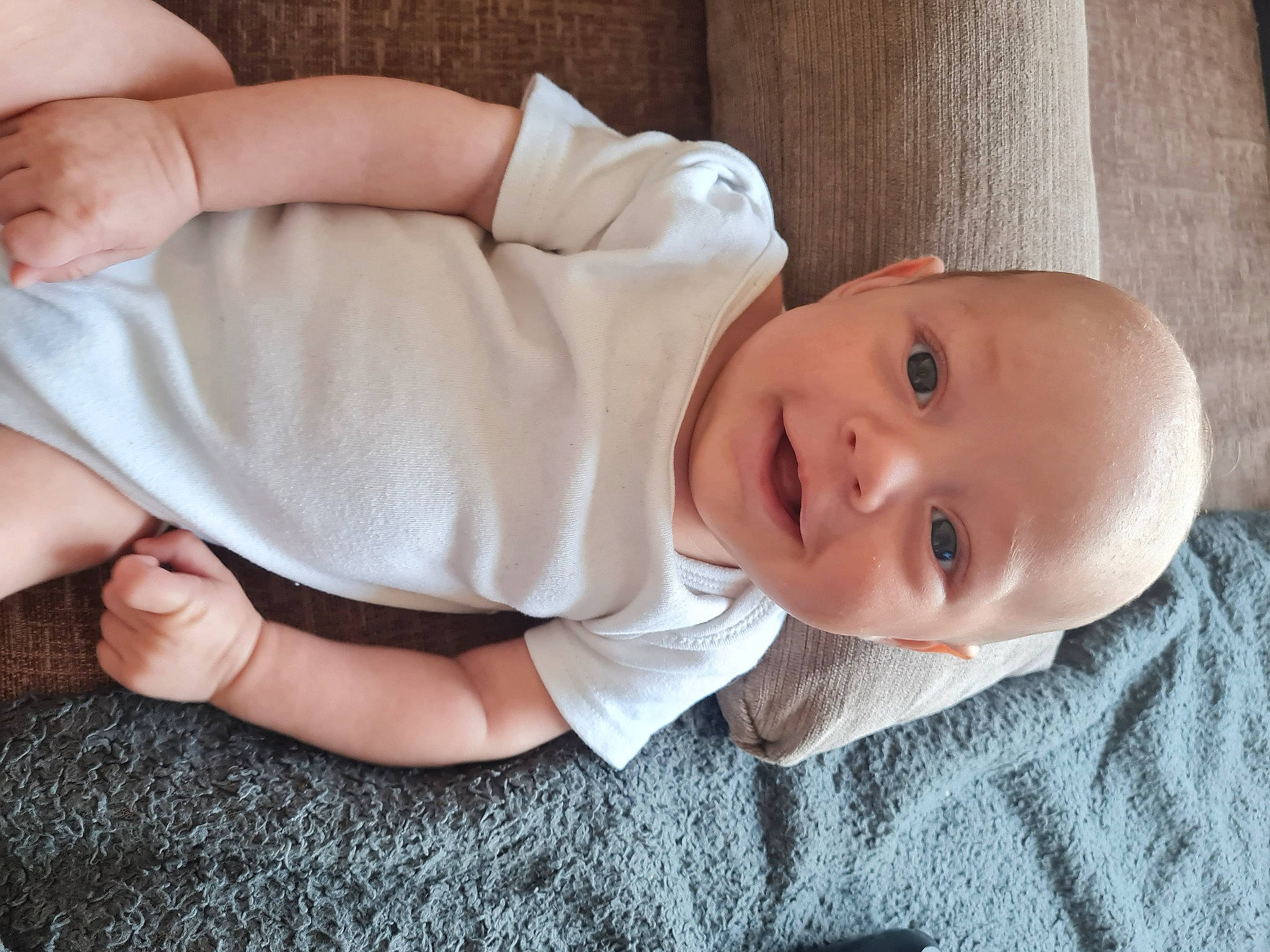 Rian joined the competition — help win amazing prizes! baby, baby_toddler_clothing, cheek, child, comfort, eye, face, finger, gesture, hair, head, human_body, lip, mouth, nose, person, skin, sleeve, smile, toddler