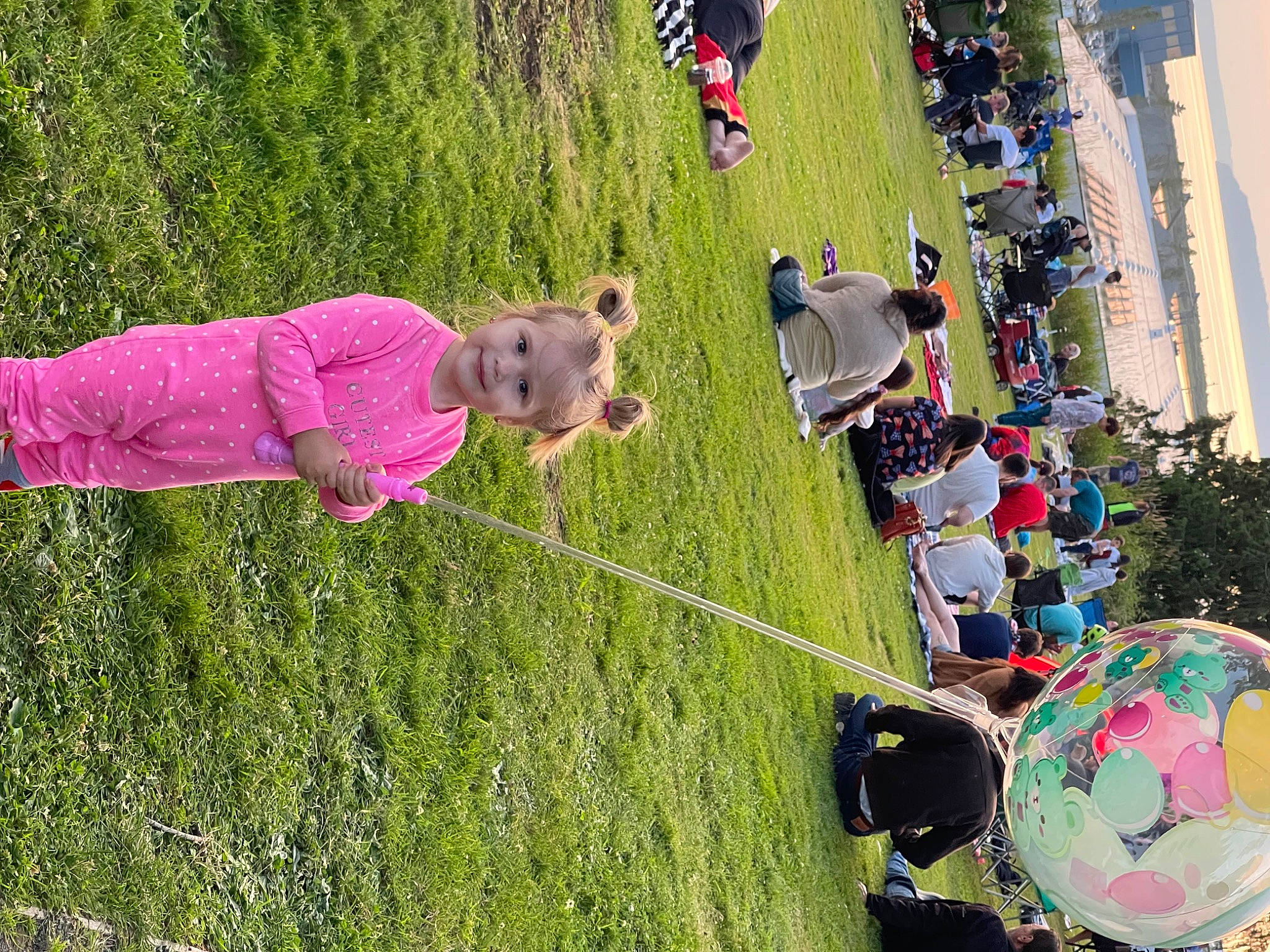 Karina joined the competition — help win amazing prizes! child, event, fun, garden, grass, grassland, happy, jeans, joy, landscape, lawn, leisure, pasture, people_in_nature, person, plant, play, pole, recreation, shrub