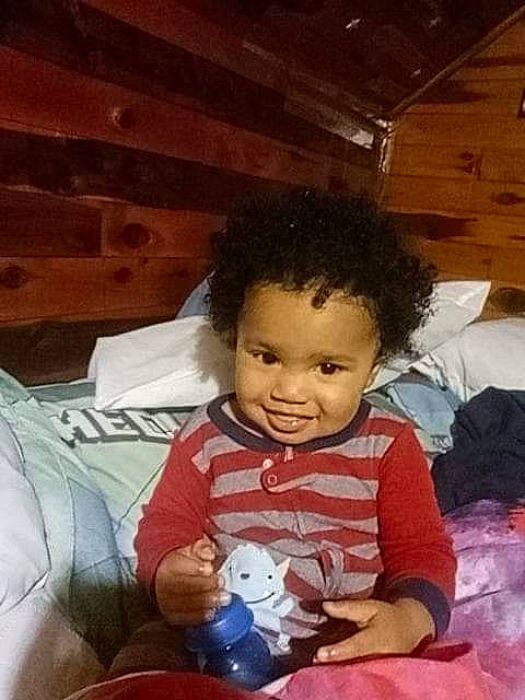 Jamichael is registered to the contest to win money with this photo: baby, baby_toddler_clothing, cheek, child, chin, comfort, eye, face, facial_expression, fun, happy, human_body, joy, mouth, nose, person, sitting, skin, smile, tints_and_shades