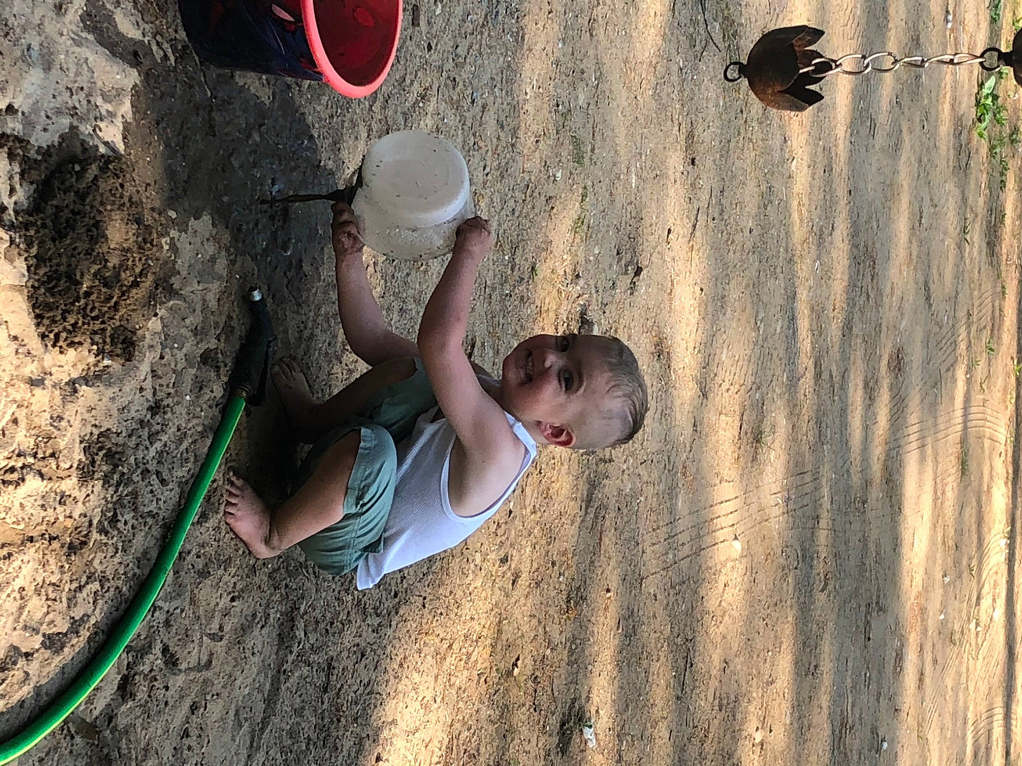 Preston is registered to the contest to win money with this photo: adventure, child, climbing, fun, happy, hat, joy, leisure, outdoor_recreation, people_in_nature, person, play, recreation, rock, rock_climbing_equipment, rope, soil, sport_climbing, sports, t_shirt