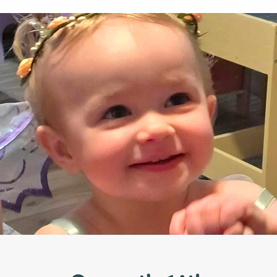 Zaylee joined the competition — help win amazing prizes! toddler, girl, smiling, headband, child, face, portrait, happy, indoors, voting, contest, website, text, button, chair, hand, light, skin, hair, baby