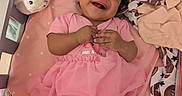 Kataleya joined the competition — help win amazing prizes! baby, blanket, child, clothing, crib, cute, flower, girl, happy, headband, indoors, infant, laughing, nursery, pink_dress, polka_dots, portrait, smiling, soft_toys, stuffed_toy