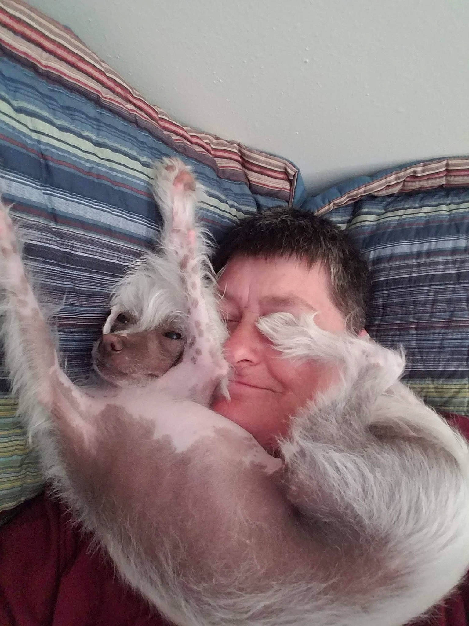 Lil Miss is registered to the contest to win money with this photo: barechested, beard, event, eyewear, facial_hair, felidae, fun, fur, gesture, happy, honeymoon, hug, leisure, sky, smile, snout, sporting_group, sunglasses, vacation, whiskers