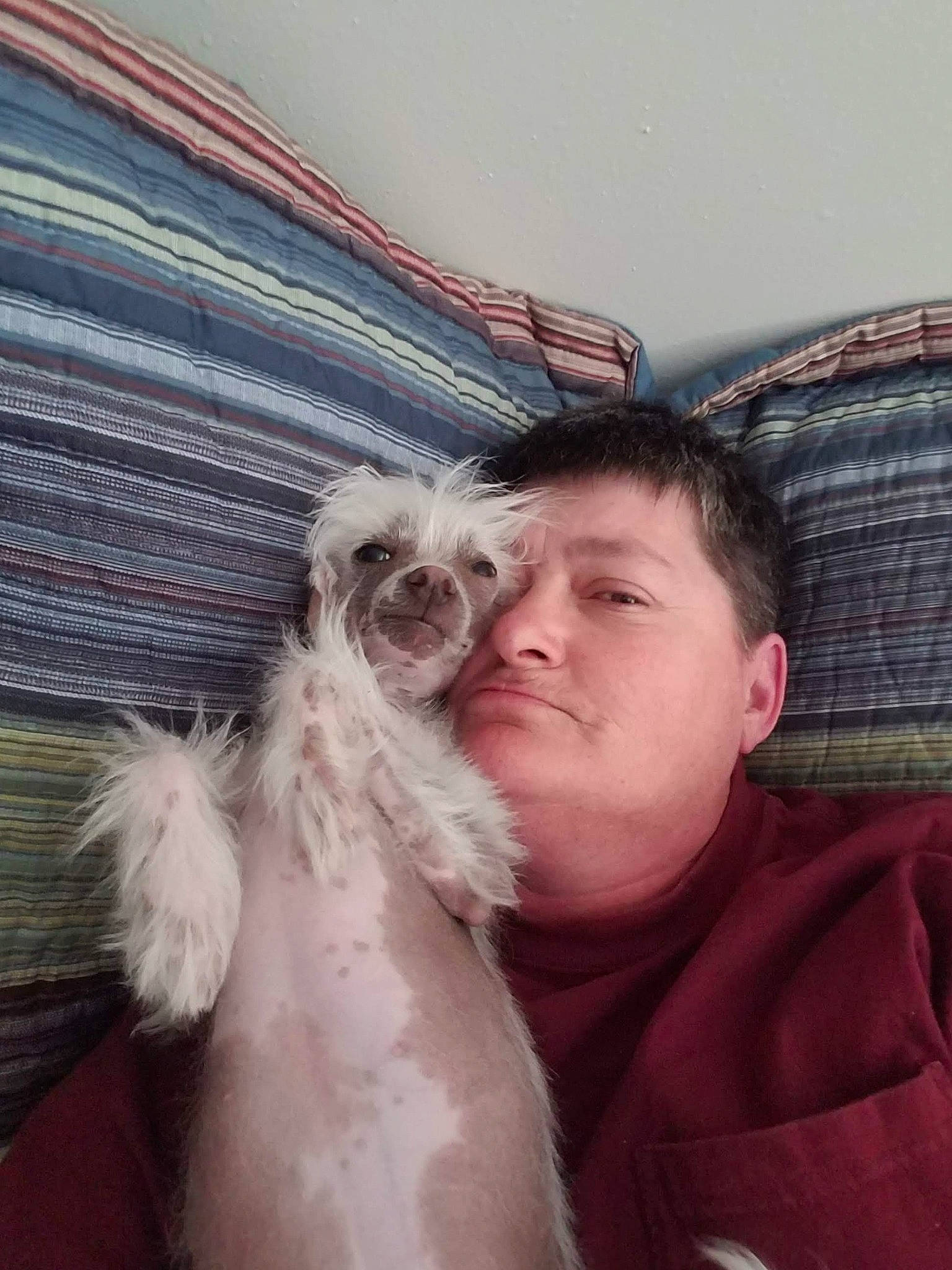 Lil Miss is registered to the contest to win money with this photo: beard, comfort, companion_dog, eyewear, facial_hair, fun, fur, fur_clothing, happy, landscape, organ, selfie, sitting, sky, sunglasses, travel, vacation, whiskers, wing